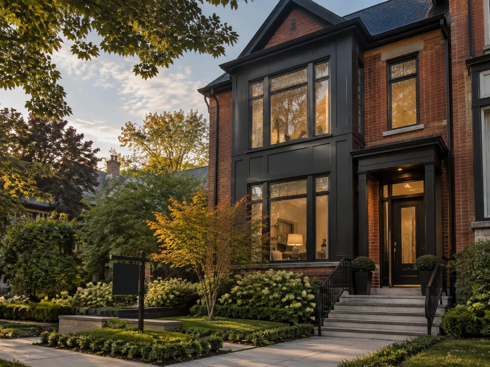 Well-kept modern Toronto rental home exterior ready for leasing
